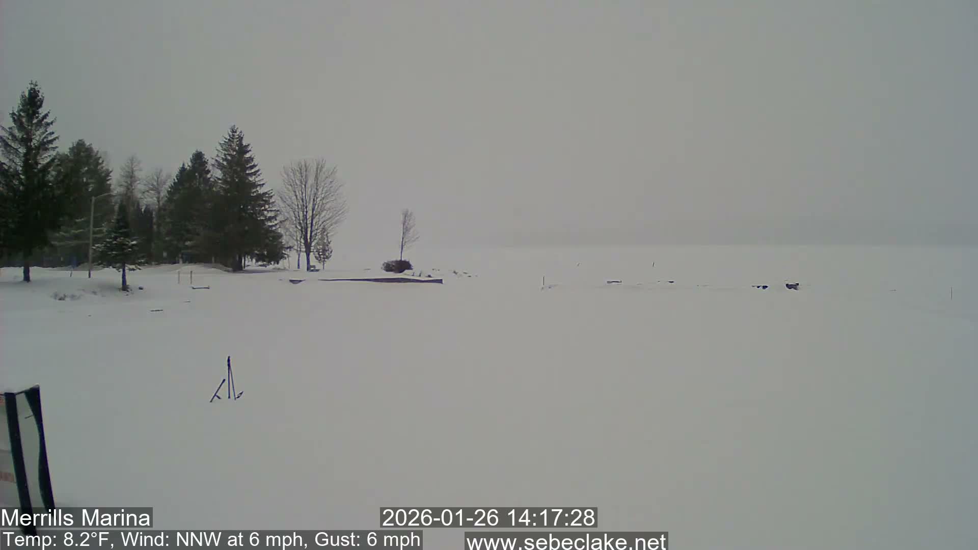 Sebec Lake Live Cam from Merrill's Marina - Dover&Foxcroft , Maine , USA