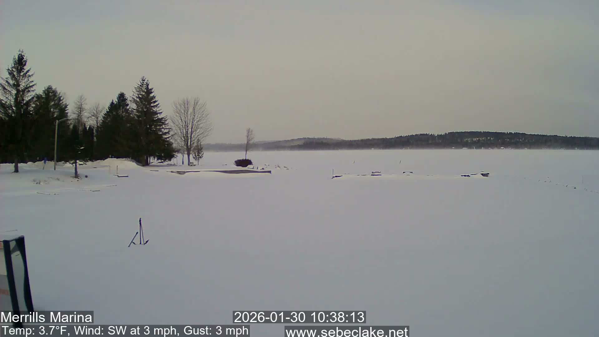 Sebec Lake Live Cam from Merrill's Marina - Dover&Foxcroft , Maine , USA
