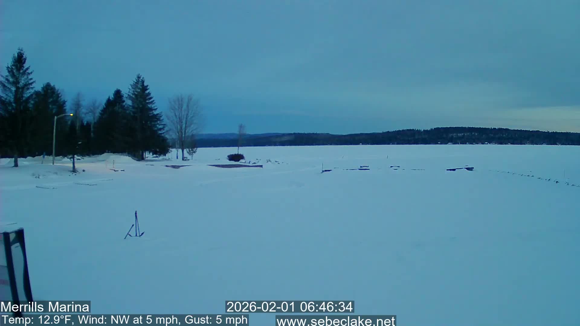 Sebec Lake Live Cam from Merrill's Marina - Dover&Foxcroft , Maine , USA