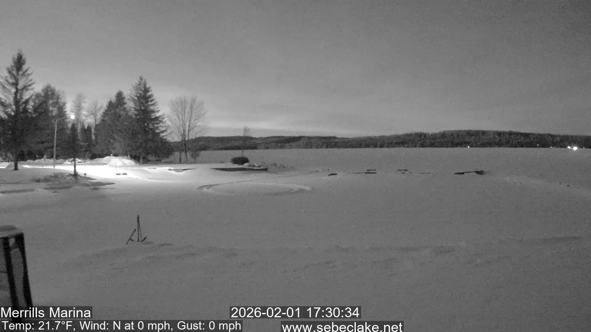 Sebec Lake Live Cam from Merrill's Marina - Dover&Foxcroft , Maine , USA