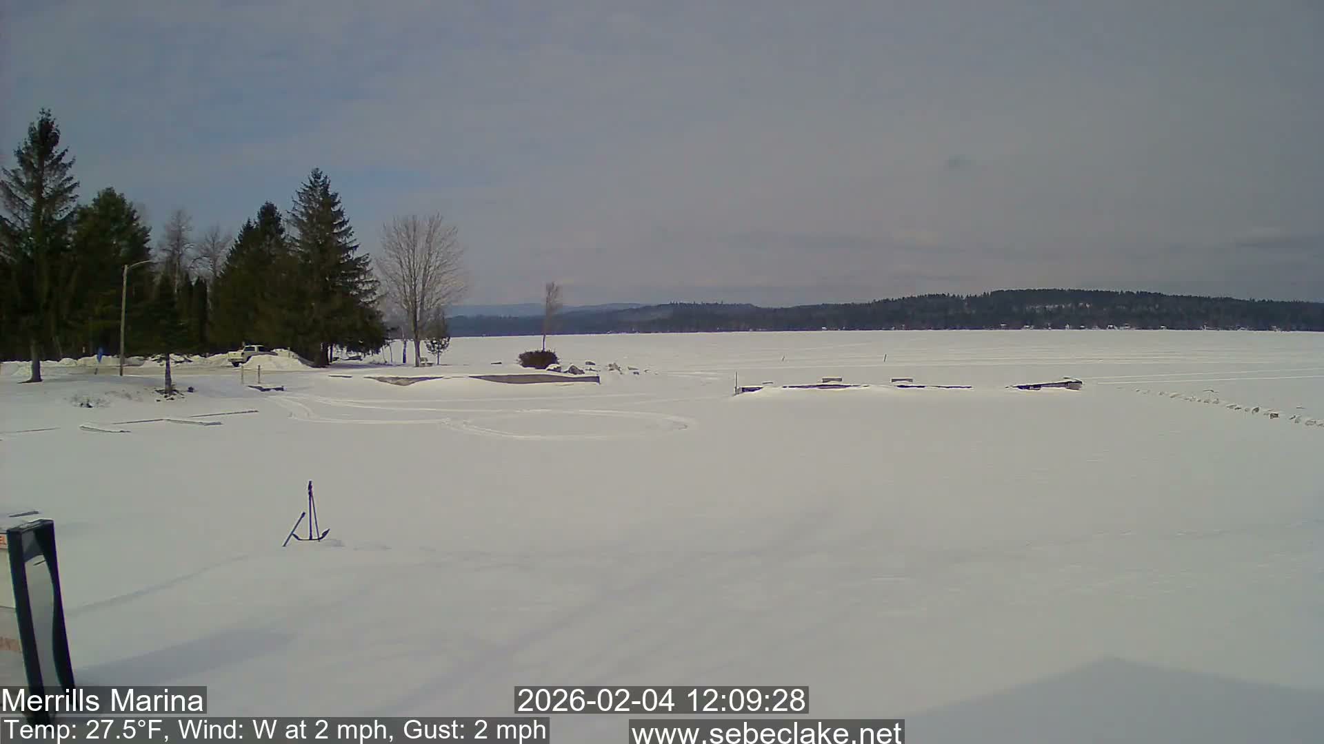 Sebec Lake Live Cam from Merrill's Marina - Dover&Foxcroft , Maine , USA