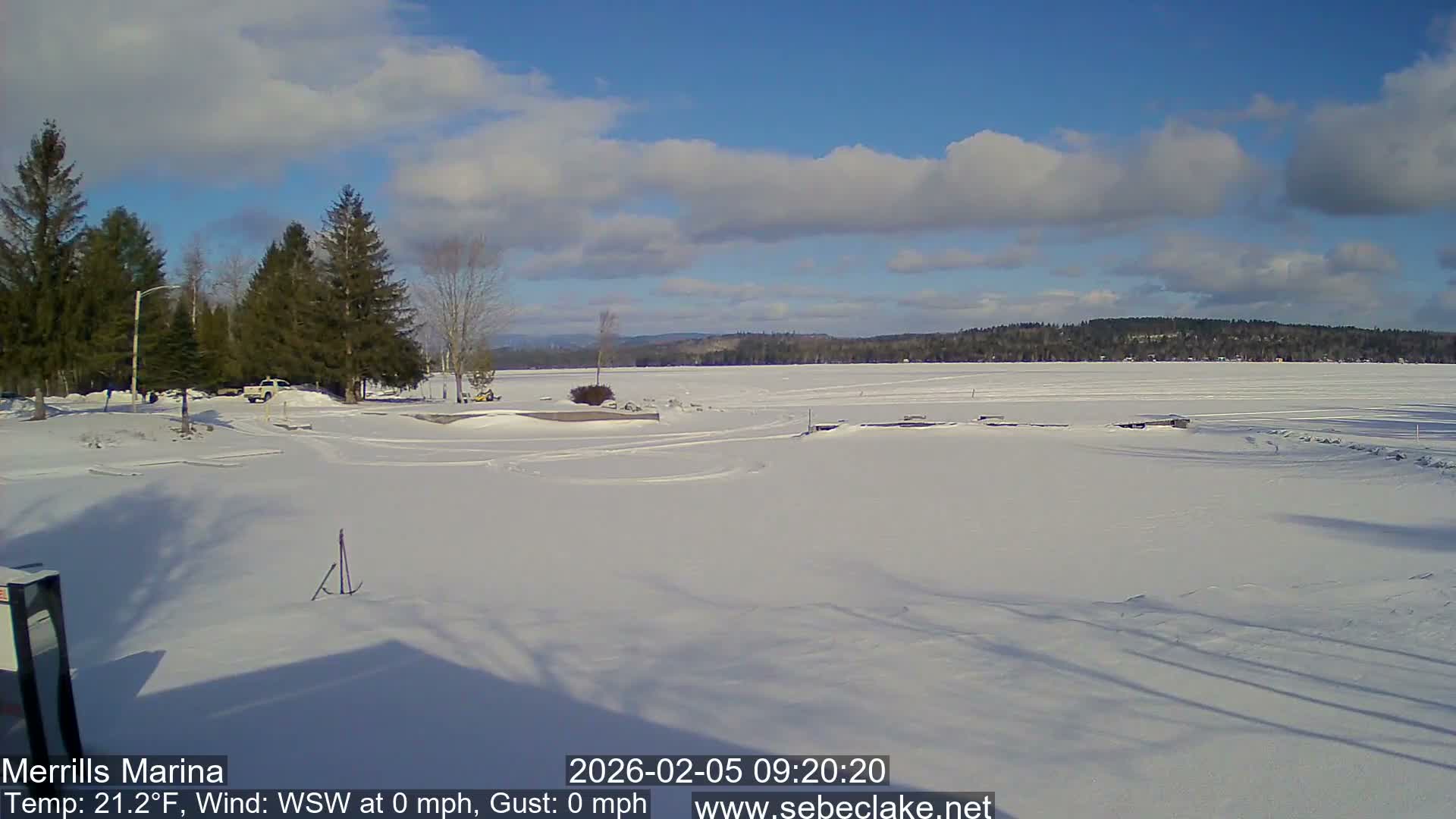 Sebec Lake Live Cam from Merrill's Marina - Dover&Foxcroft , Maine , USA