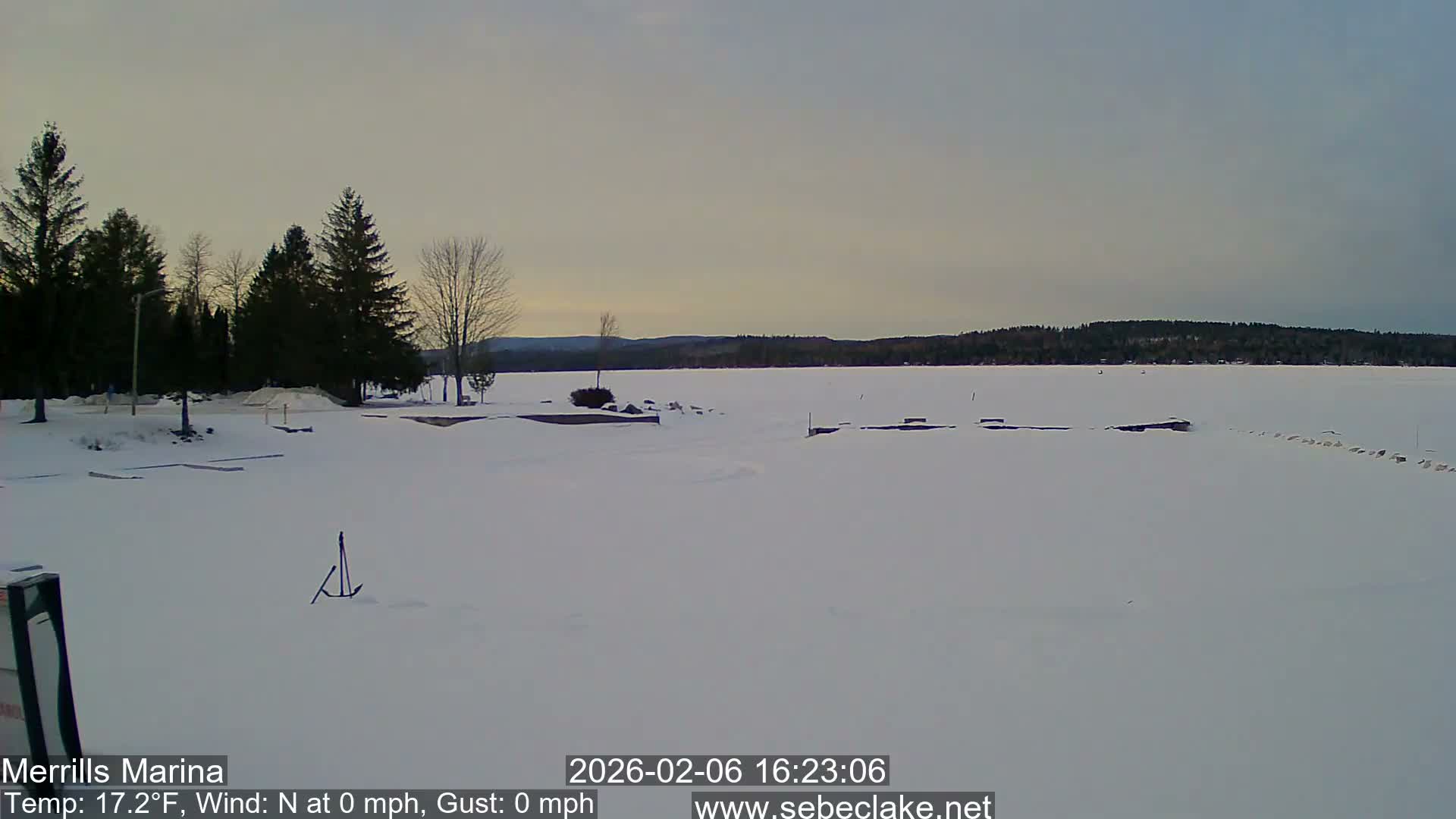 Sebec Lake Live Cam from Merrill's Marina - Dover&Foxcroft , Maine , USA