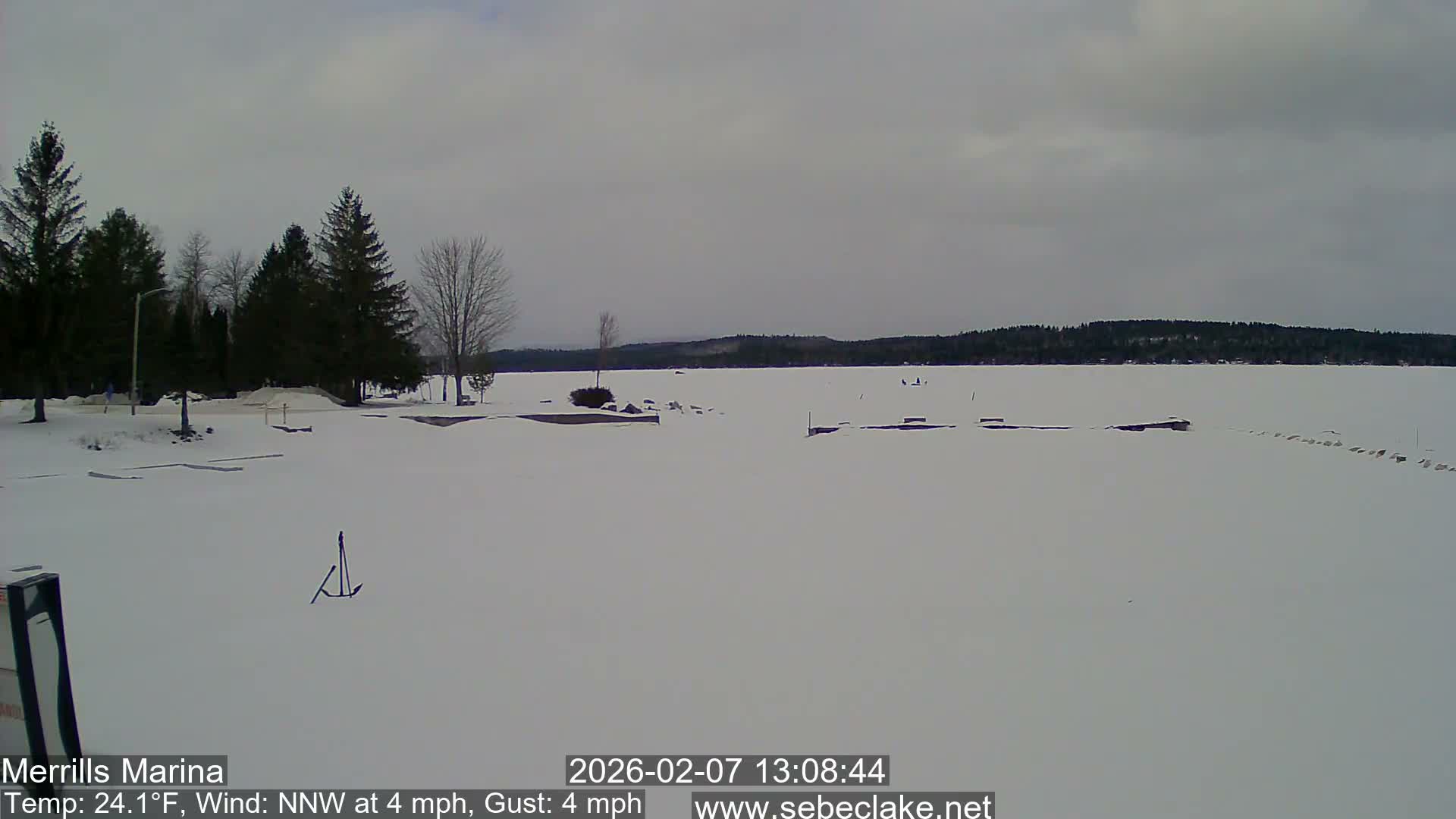 Sebec Lake Live Cam from Merrill's Marina - Dover&Foxcroft , Maine , USA