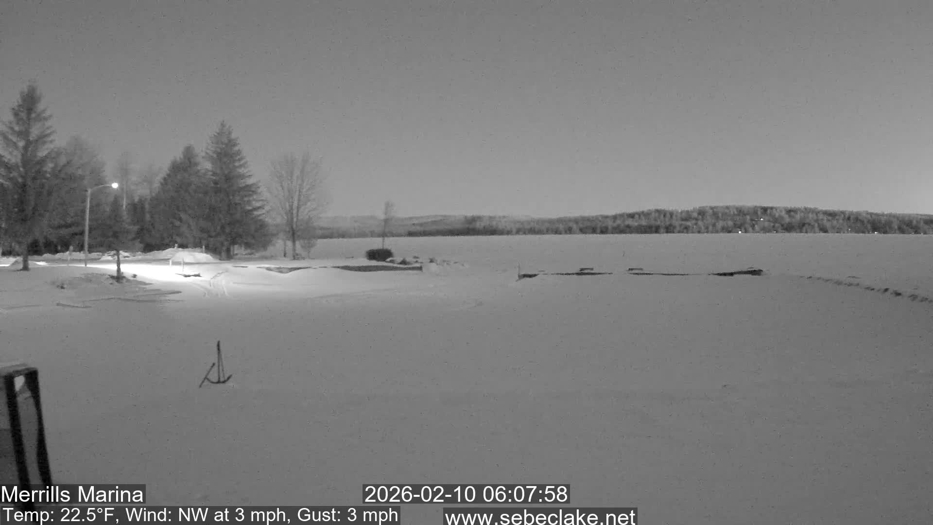 Sebec Lake Live Cam from Merrill's Marina - Dover&Foxcroft , Maine , USA