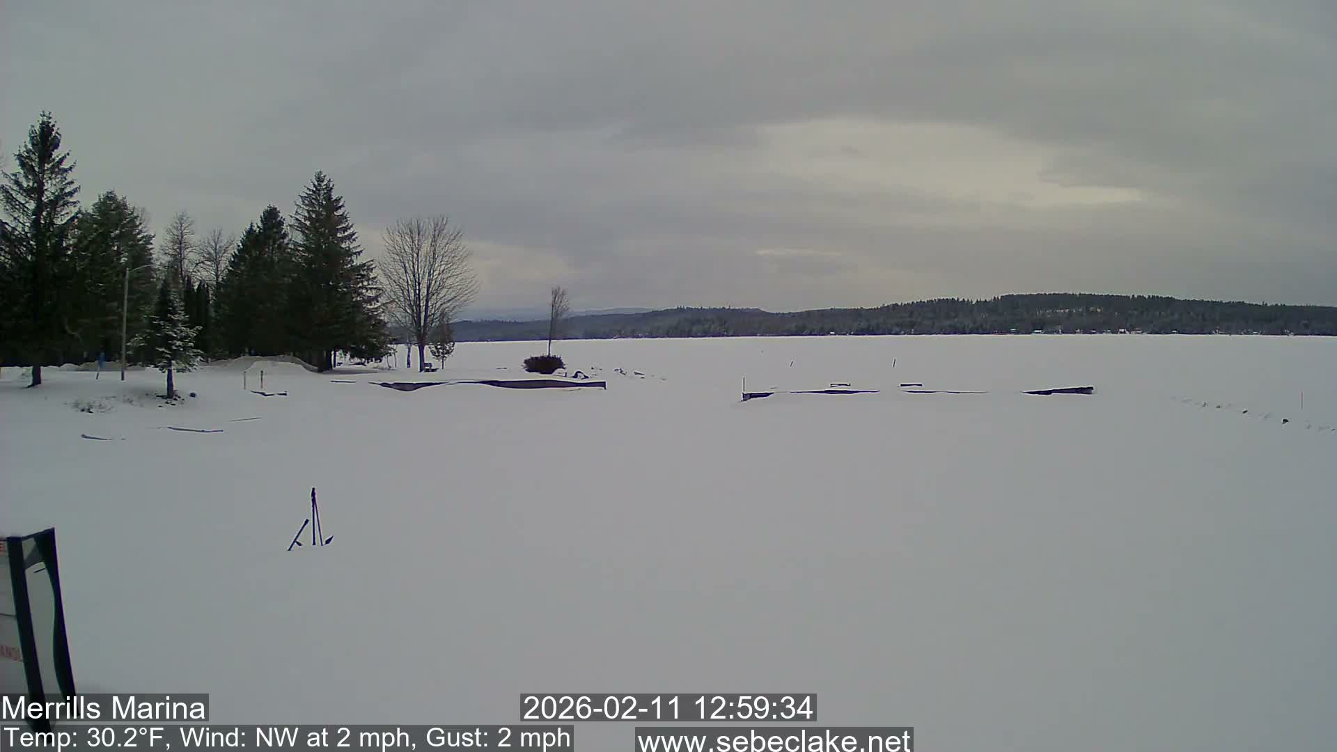 Sebec Lake Live Cam from Merrill's Marina - Dover&Foxcroft , Maine , USA