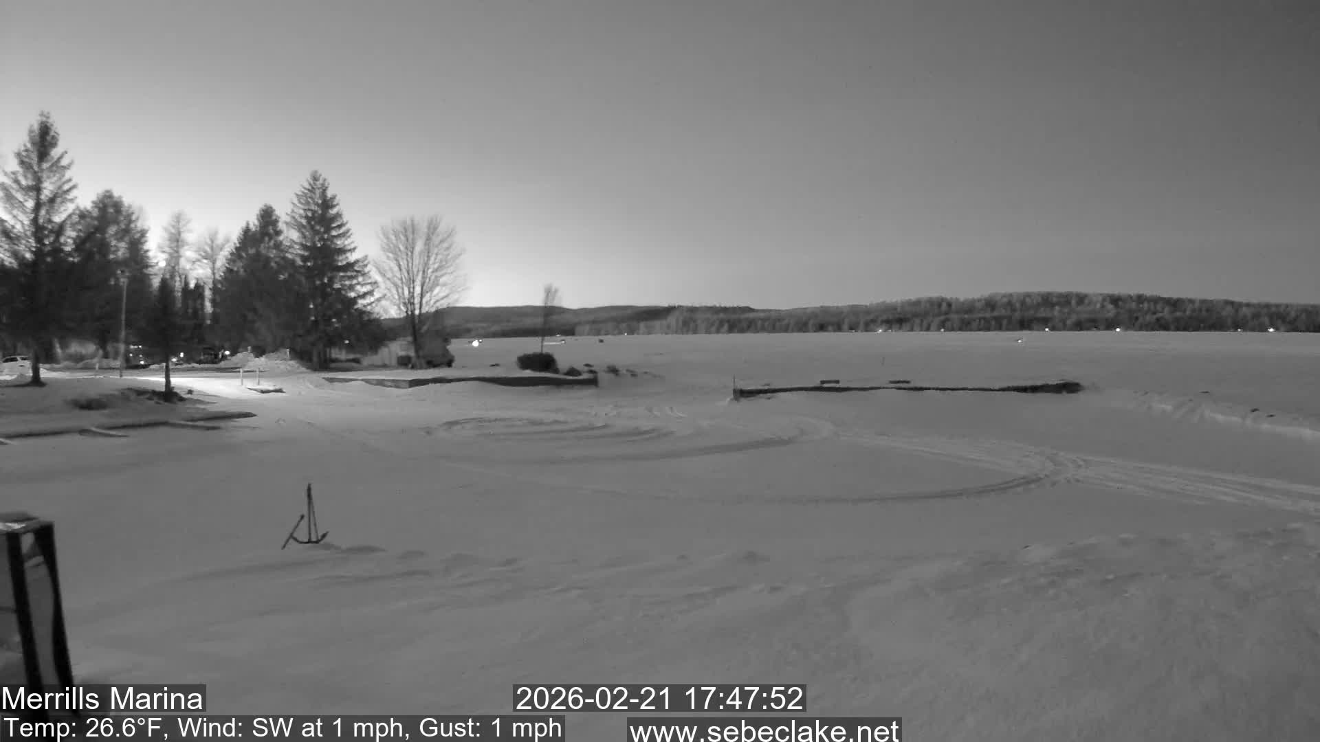 Sebec Lake Live Cam from Merrill's Marina - Dover&Foxcroft , Maine , USA