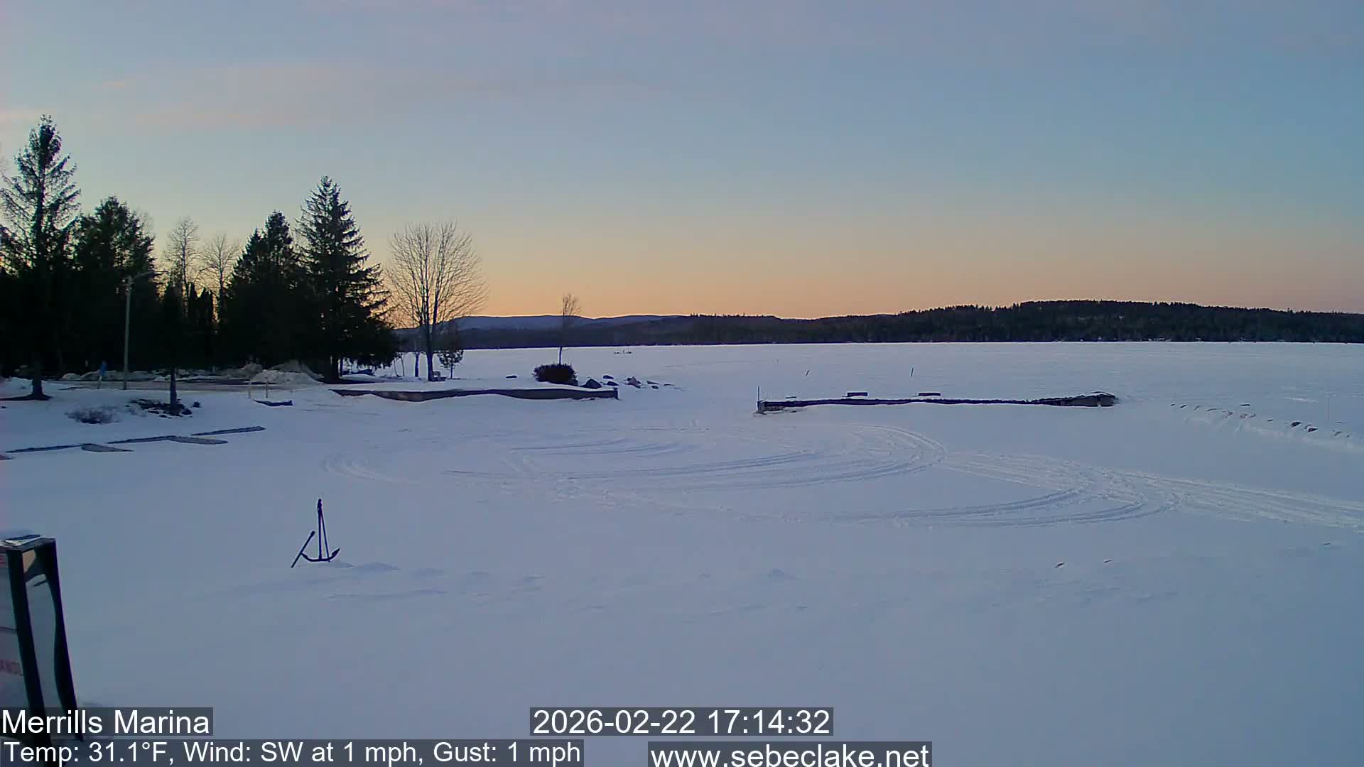 Sebec Lake Live Cam from Merrill's Marina - Dover&Foxcroft , Maine , USA