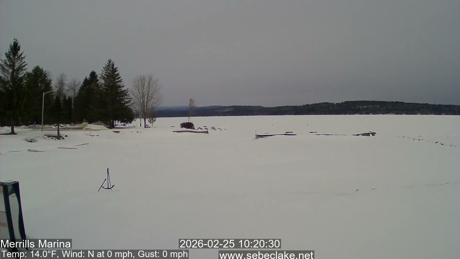 Sebec Lake Live Cam from Merrill's Marina - Dover&Foxcroft , Maine , USA