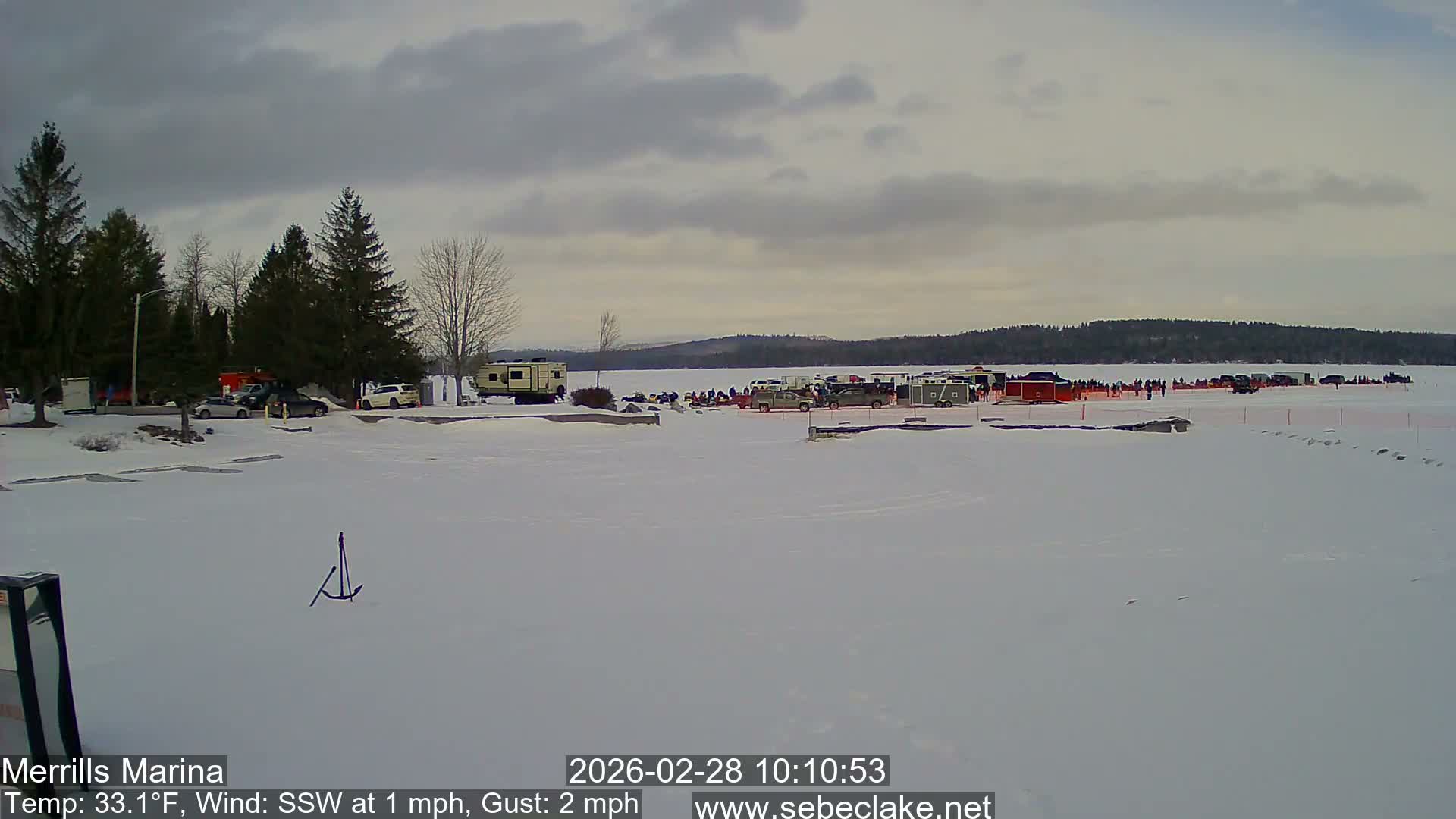 Sebec Lake Live Cam from Merrill's Marina - Dover&Foxcroft , Maine , USA