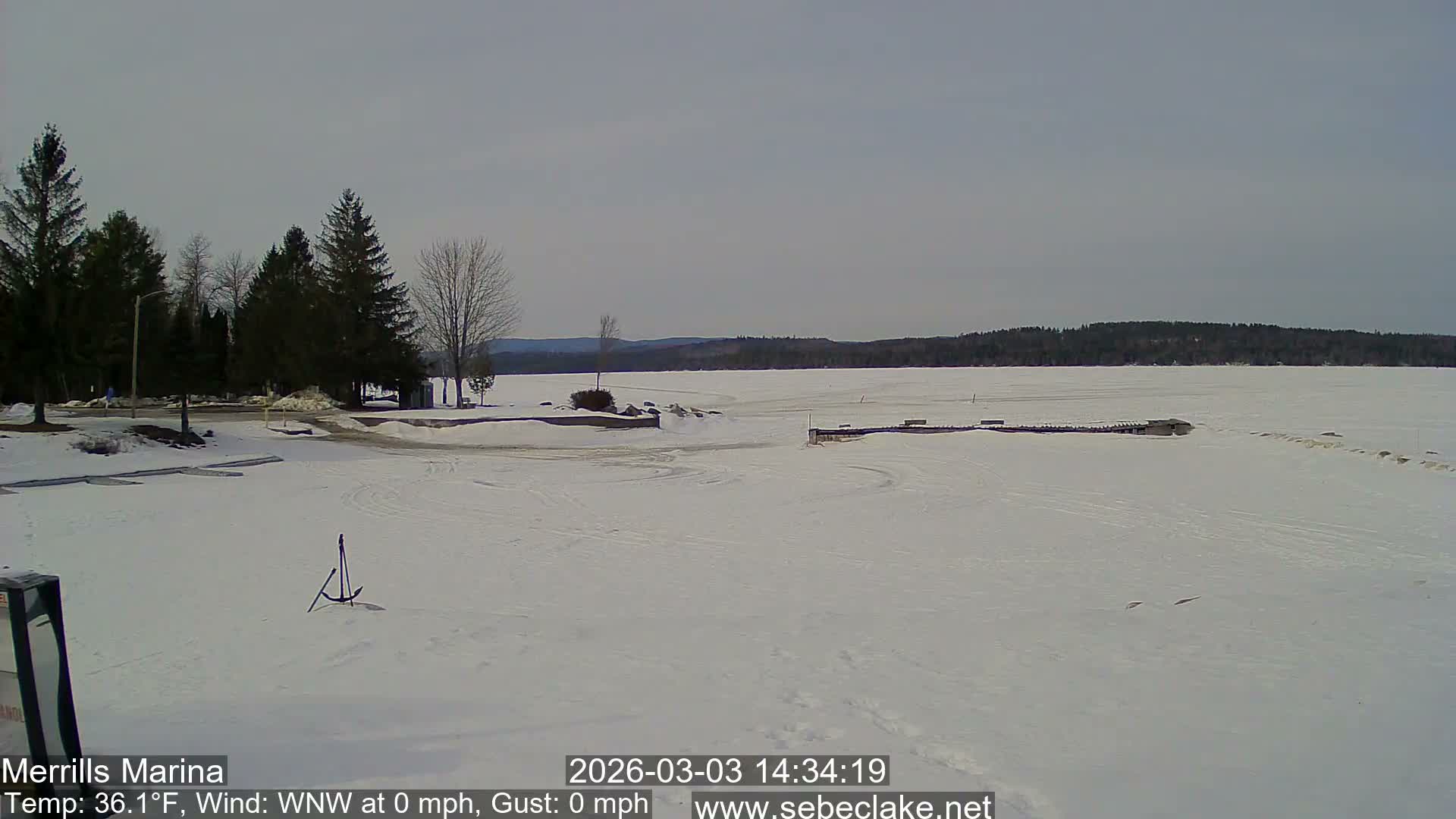 Sebec Lake Live Cam from Merrill's Marina - Dover&Foxcroft , Maine , USA