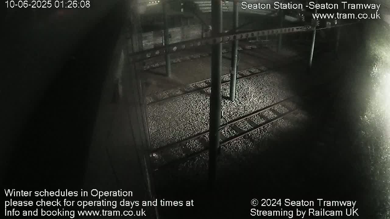 Seaton Station , Seaton Tramway Live Cam - Seaton, East Devon, Devon, South West, England, United Kingdom