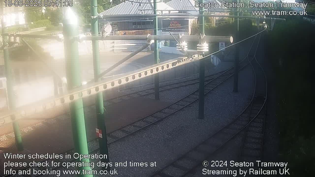 Seaton Station , Seaton Tramway Live Cam - Seaton, East Devon, Devon, South West, England, United Kingdom