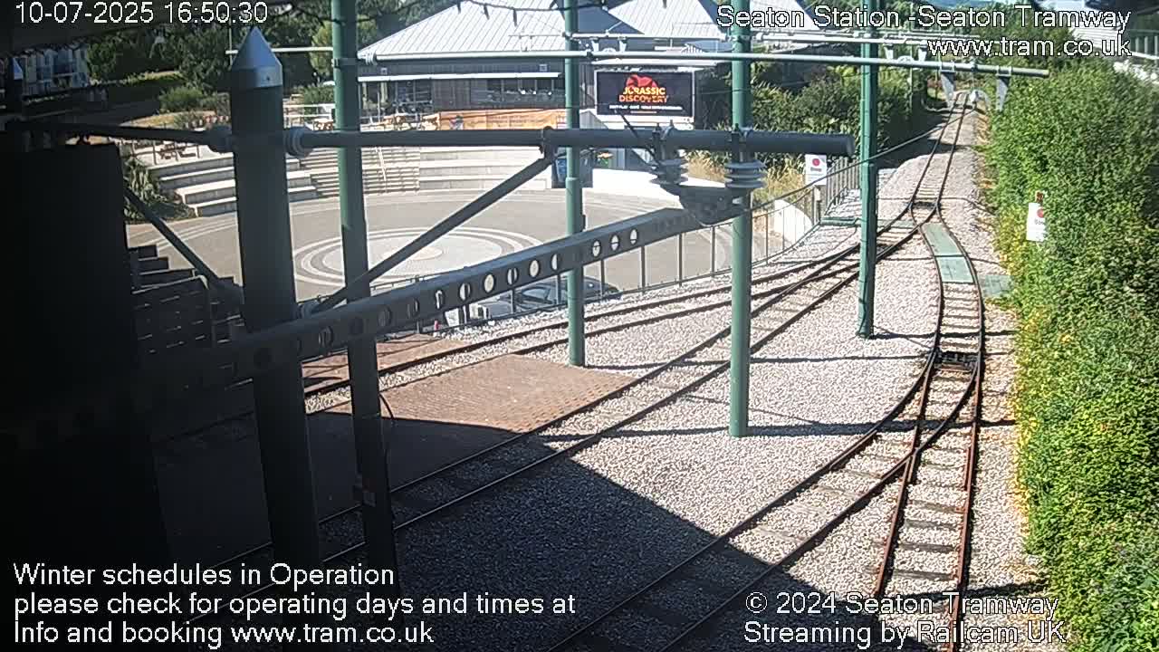 Seaton Station , Seaton Tramway Live Cam - Seaton, East Devon, Devon, South West, England, United Kingdom