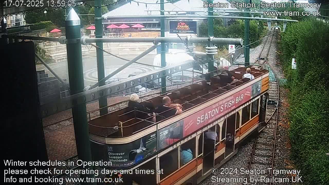 Seaton Station , Seaton Tramway Live Cam - Seaton, East Devon, Devon, South West, England, United Kingdom