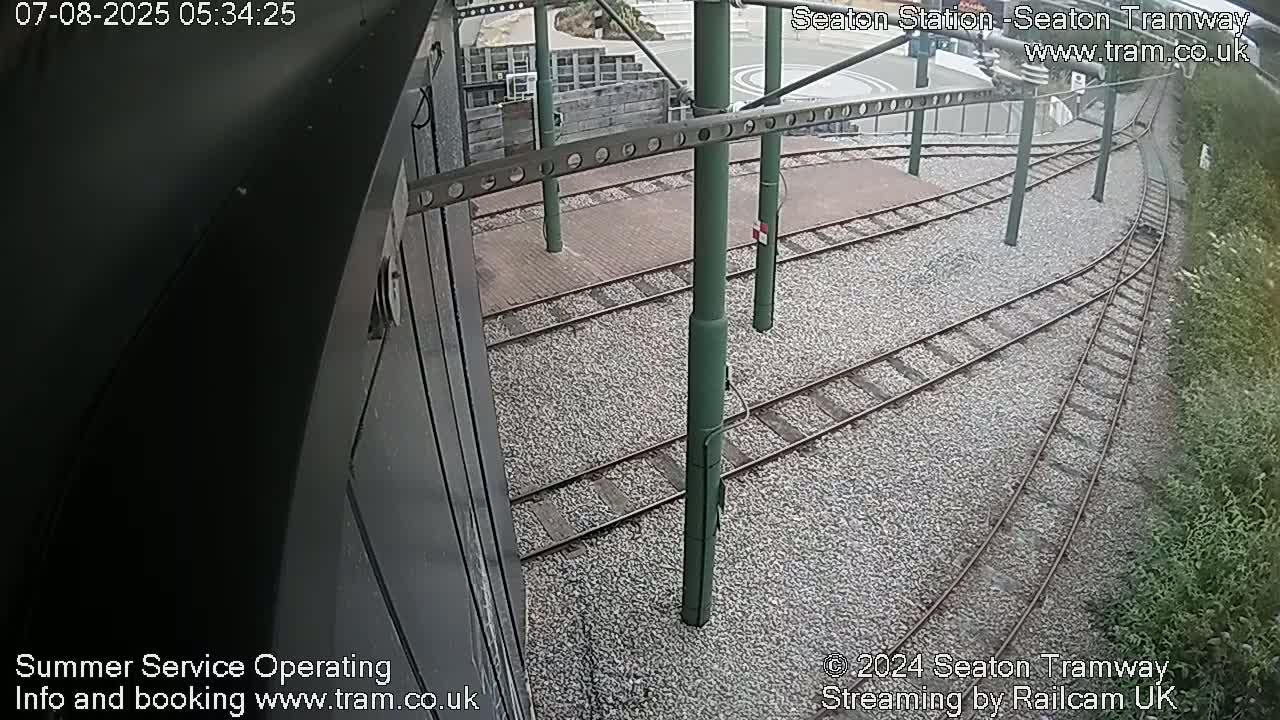 Seaton Station , Seaton Tramway Live Cam - Seaton, East Devon, Devon, South West, England, United Kingdom