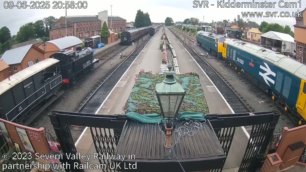 Inside Kidderminster Station, Severn Valley Railway Live Cam - Kidderminster, Wyre Forest, Worcestershire, West Midlands, England, United Kingdom