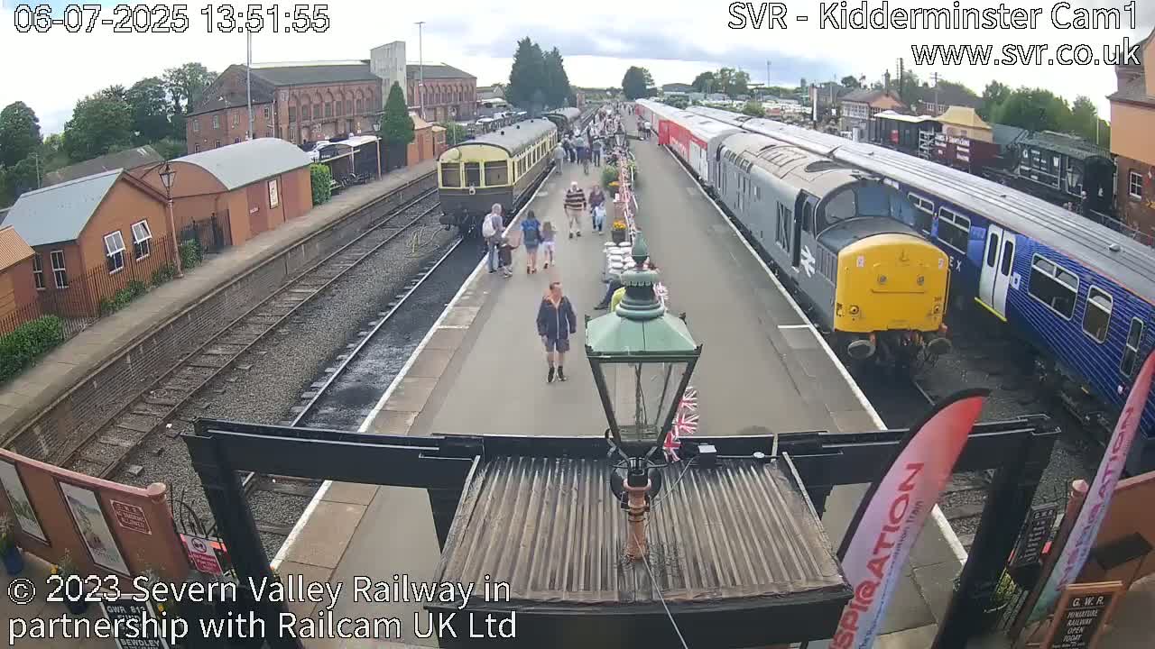 Inside Kidderminster Station, Severn Valley Railway Live Cam - Kidderminster, Wyre Forest, Worcestershire, West Midlands, England, United Kingdom