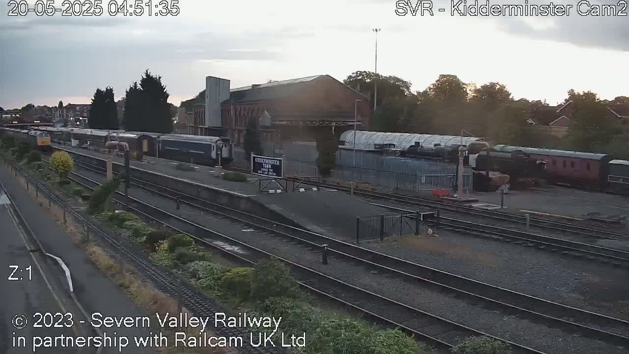 Outside Kidderminster Station, Severn Valley Railway Live Cam - Kidderminster, Wyre Forest, Worcestershire, West Midlands, England, United Kingdom