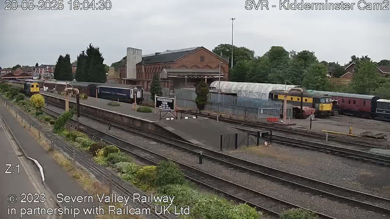 Outside Kidderminster Station, Severn Valley Railway Live Cam - Kidderminster, Wyre Forest, Worcestershire, West Midlands, England, United Kingdom