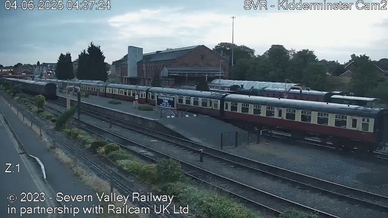 Outside Kidderminster Station, Severn Valley Railway Live Cam - Kidderminster, Wyre Forest, Worcestershire, West Midlands, England, United Kingdom