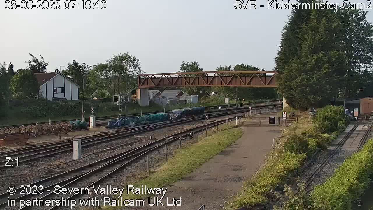 Outside Kidderminster Station, Severn Valley Railway Live Cam - Kidderminster, Wyre Forest, Worcestershire, West Midlands, England, United Kingdom