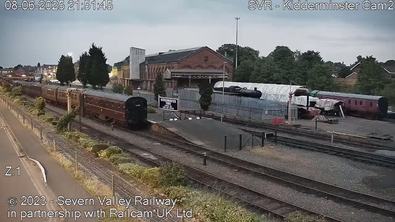 Outside Kidderminster Station, Severn Valley Railway Live Cam - Kidderminster, Wyre Forest, Worcestershire, West Midlands, England, United Kingdom