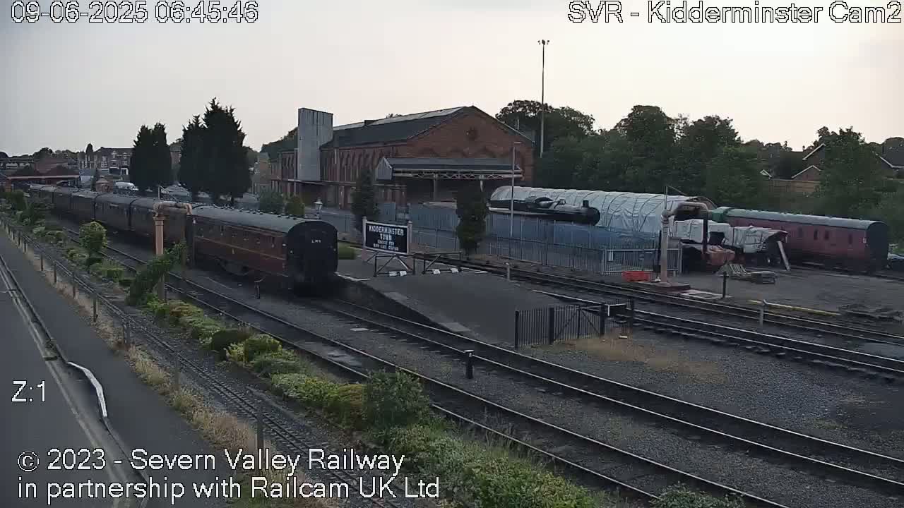 Outside Kidderminster Station, Severn Valley Railway Live Cam - Kidderminster, Wyre Forest, Worcestershire, West Midlands, England, United Kingdom