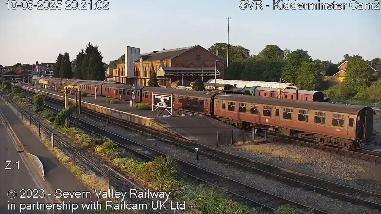 Outside Kidderminster Station, Severn Valley Railway Live Cam - Kidderminster, Wyre Forest, Worcestershire, West Midlands, England, United Kingdom
