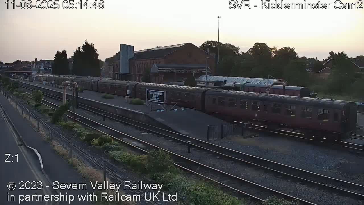 Outside Kidderminster Station, Severn Valley Railway Live Cam - Kidderminster, Wyre Forest, Worcestershire, West Midlands, England, United Kingdom