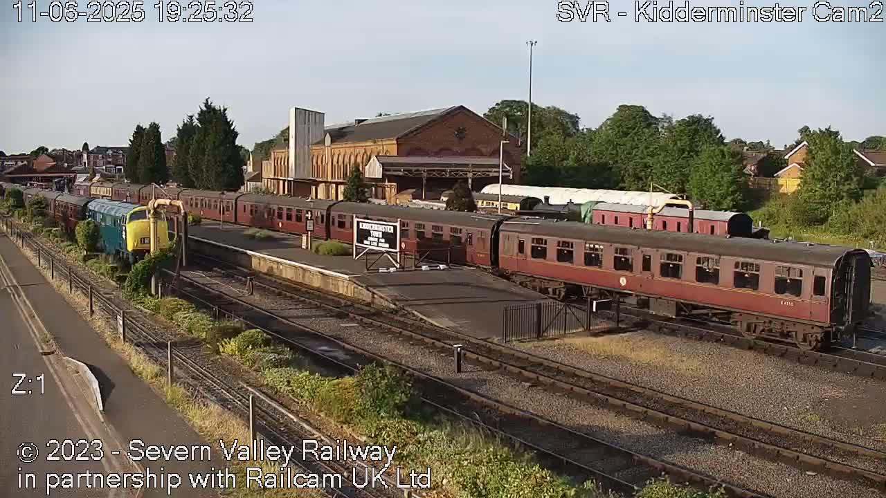 Outside Kidderminster Station, Severn Valley Railway Live Cam - Kidderminster, Wyre Forest, Worcestershire, West Midlands, England, United Kingdom