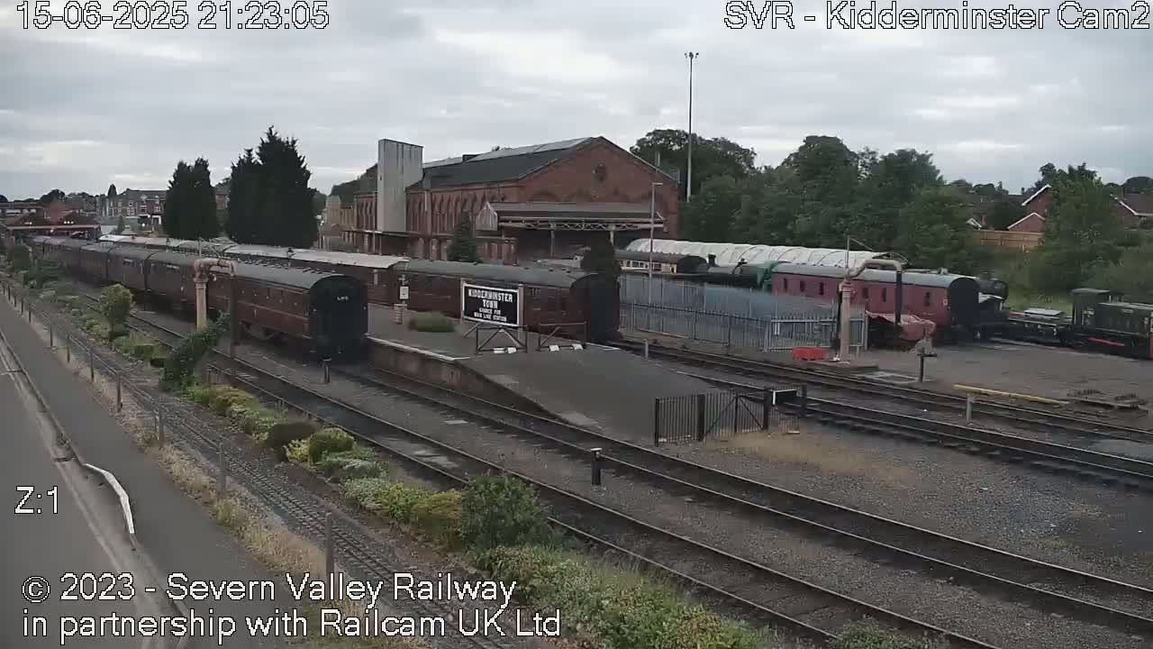 Outside Kidderminster Station, Severn Valley Railway Live Cam - Kidderminster, Wyre Forest, Worcestershire, West Midlands, England, United Kingdom
