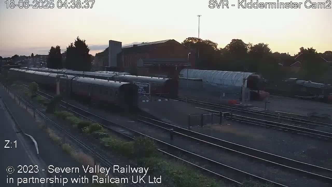 Outside Kidderminster Station, Severn Valley Railway Live Cam - Kidderminster, Wyre Forest, Worcestershire, West Midlands, England, United Kingdom