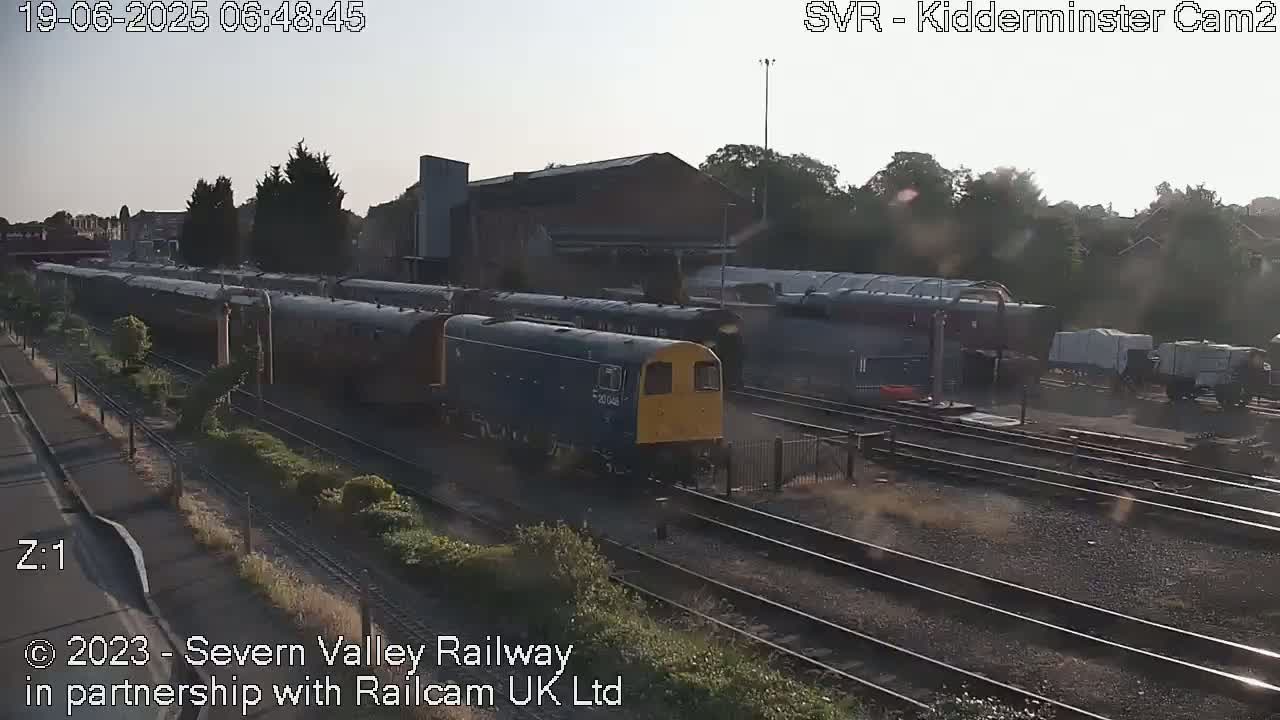 Outside Kidderminster Station, Severn Valley Railway Live Cam - Kidderminster, Wyre Forest, Worcestershire, West Midlands, England, United Kingdom