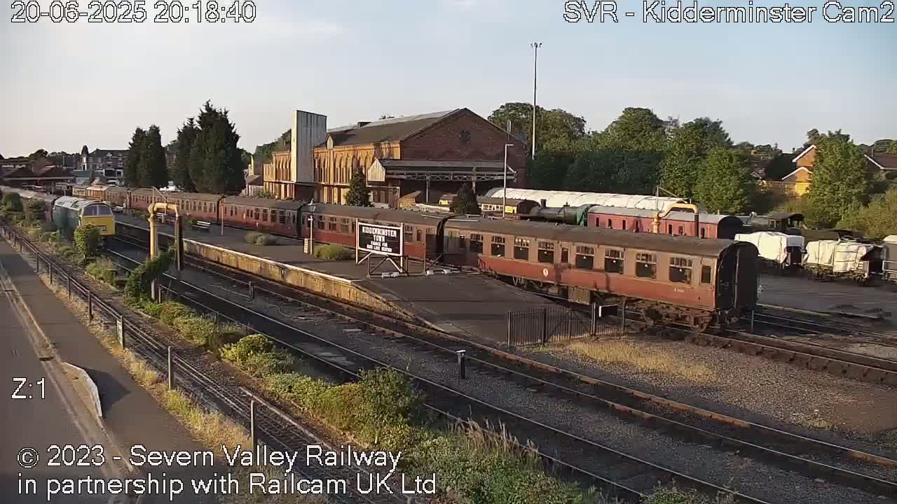 Outside Kidderminster Station, Severn Valley Railway Live Cam - Kidderminster, Wyre Forest, Worcestershire, West Midlands, England, United Kingdom