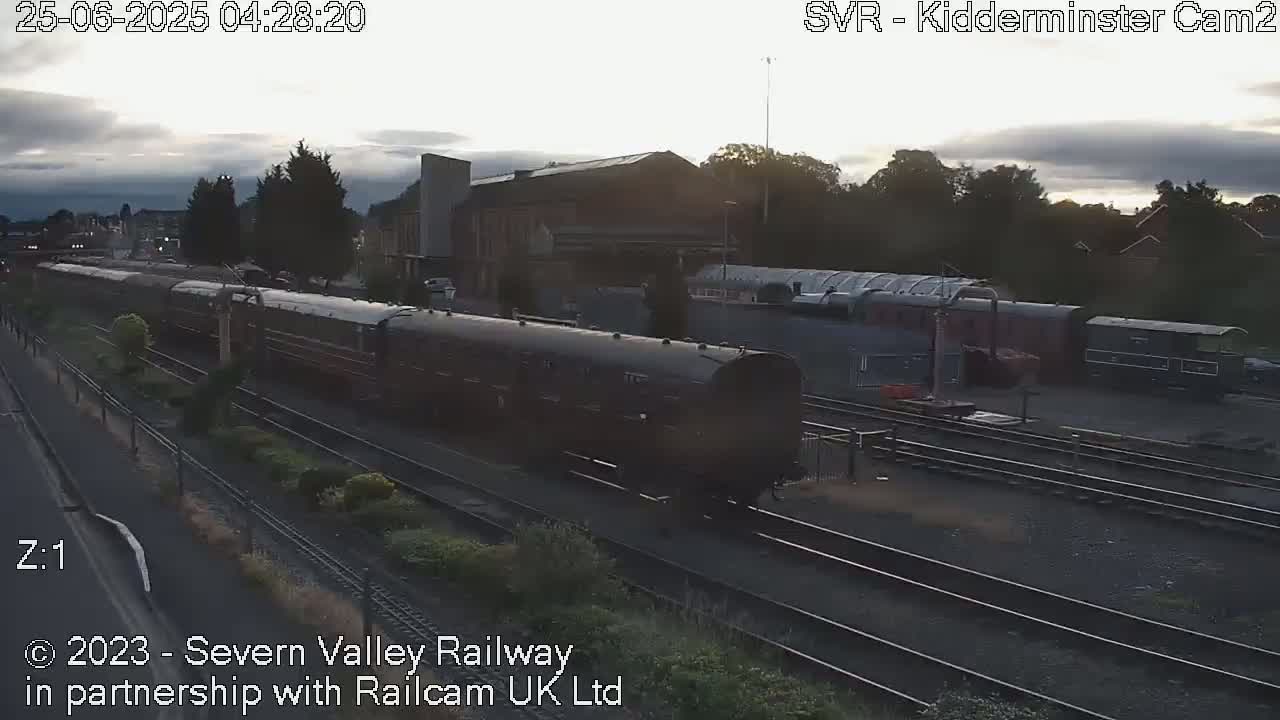 Outside Kidderminster Station, Severn Valley Railway Live Cam - Kidderminster, Wyre Forest, Worcestershire, West Midlands, England, United Kingdom