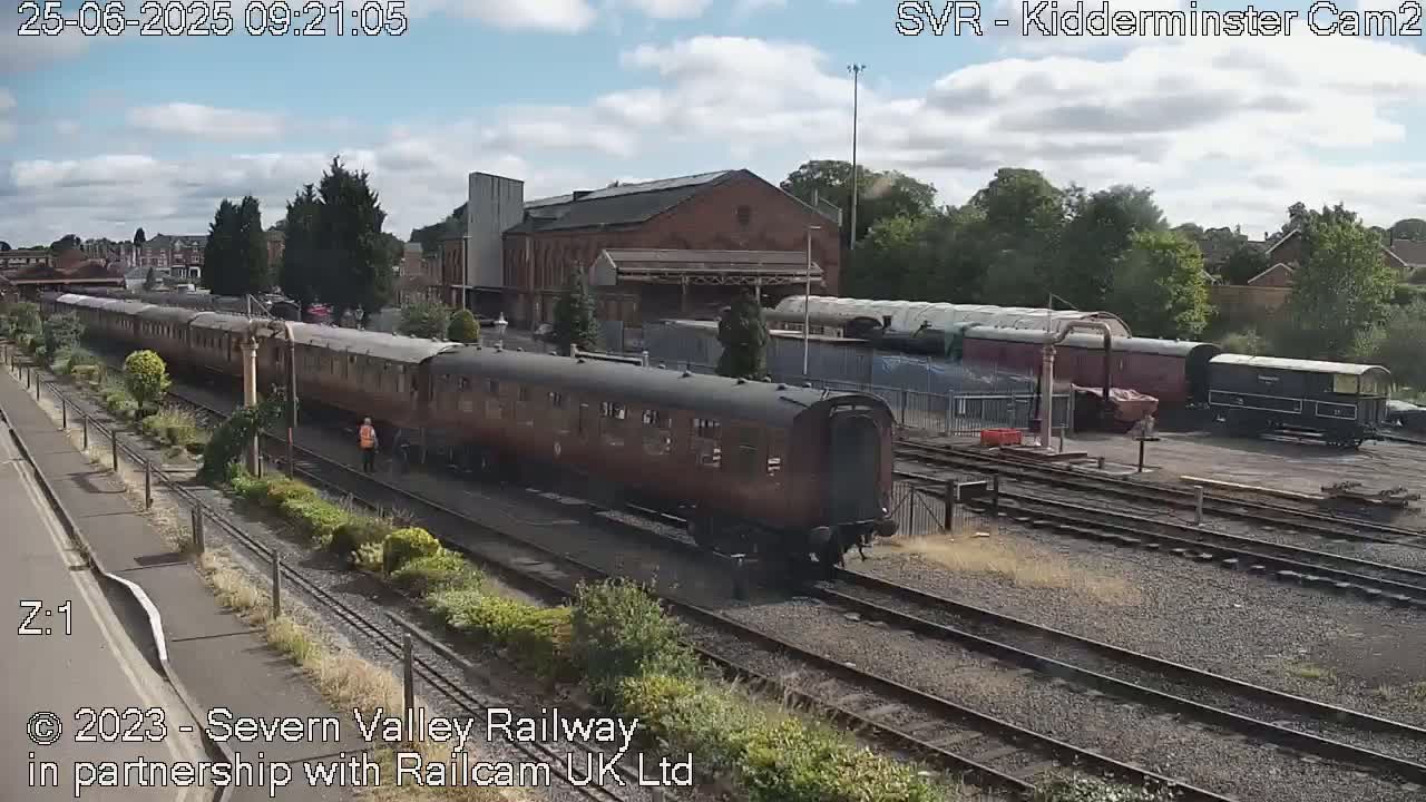 Outside Kidderminster Station, Severn Valley Railway Live Cam - Kidderminster, Wyre Forest, Worcestershire, West Midlands, England, United Kingdom