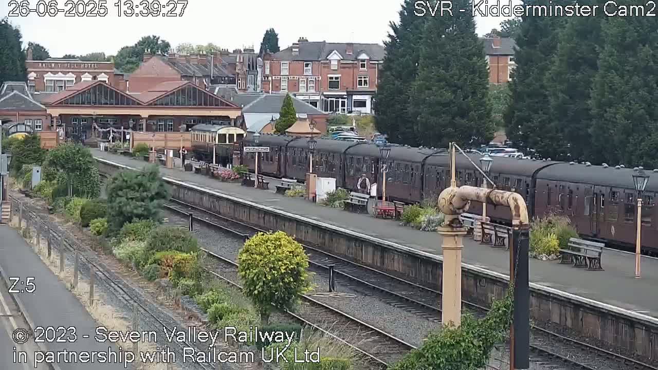 Outside Kidderminster Station, Severn Valley Railway Live Cam - Kidderminster, Wyre Forest, Worcestershire, West Midlands, England, United Kingdom