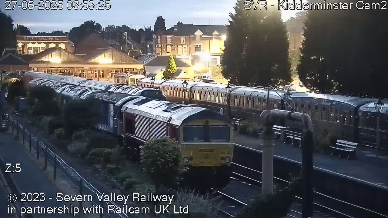 Outside Kidderminster Station, Severn Valley Railway Live Cam - Kidderminster, Wyre Forest, Worcestershire, West Midlands, England, United Kingdom