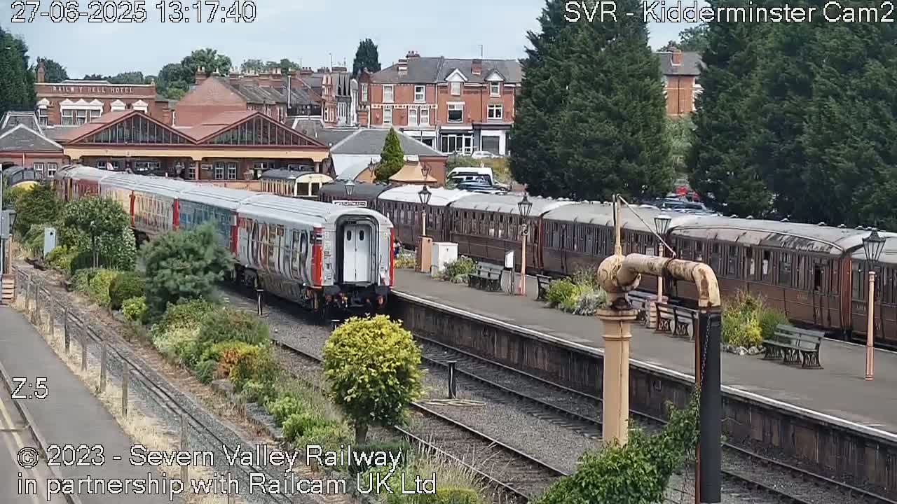 Outside Kidderminster Station, Severn Valley Railway Live Cam - Kidderminster, Wyre Forest, Worcestershire, West Midlands, England, United Kingdom