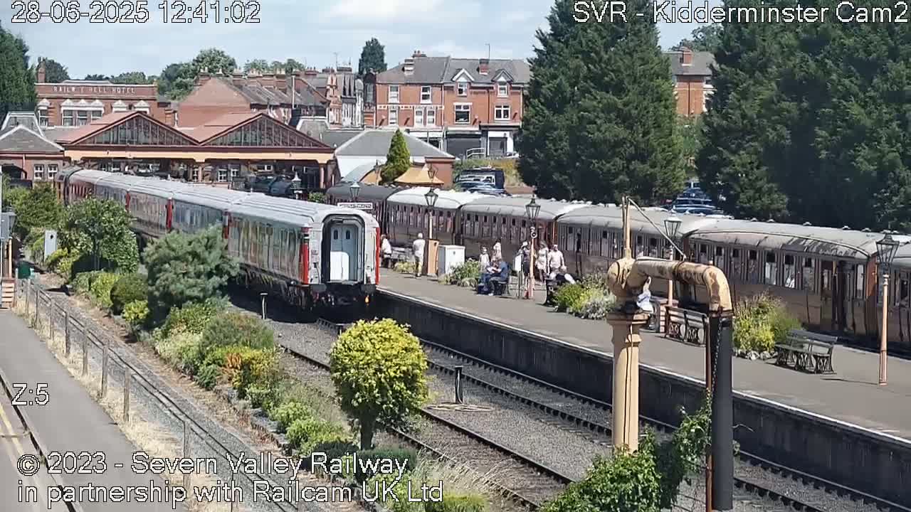 Outside Kidderminster Station, Severn Valley Railway Live Cam - Kidderminster, Wyre Forest, Worcestershire, West Midlands, England, United Kingdom