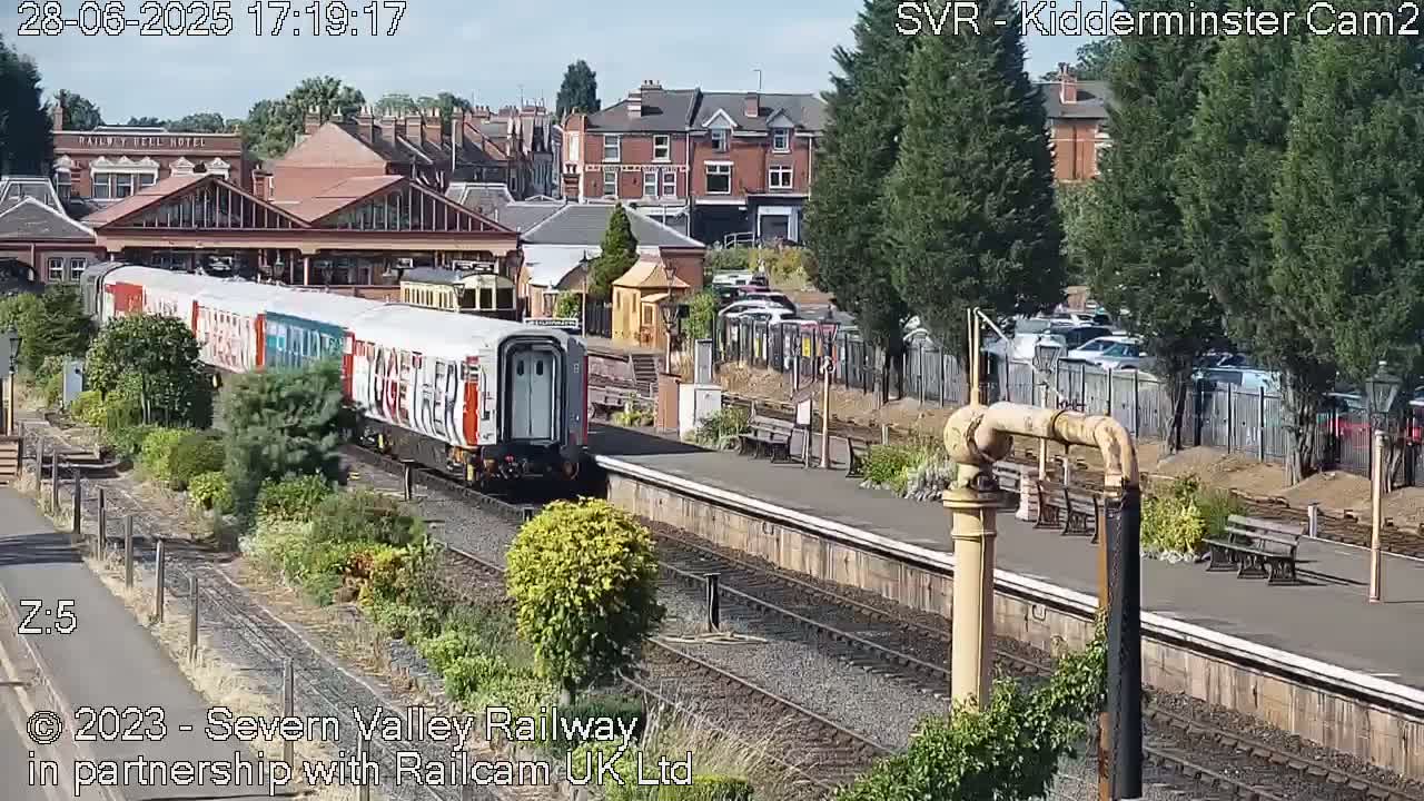 Outside Kidderminster Station, Severn Valley Railway Live Cam - Kidderminster, Wyre Forest, Worcestershire, West Midlands, England, United Kingdom