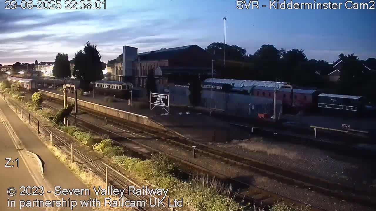 Outside Kidderminster Station, Severn Valley Railway Live Cam - Kidderminster, Wyre Forest, Worcestershire, West Midlands, England, United Kingdom