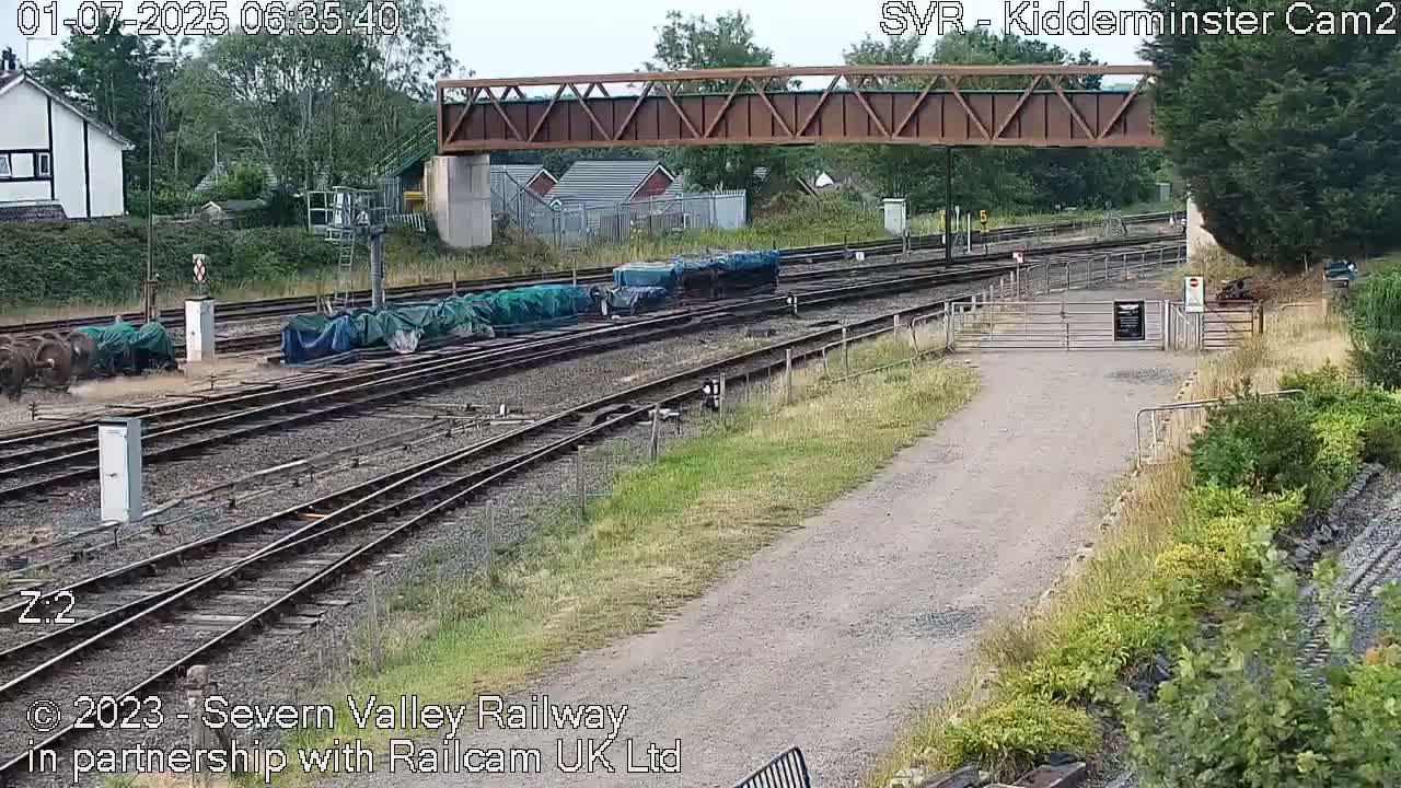 Outside Kidderminster Station, Severn Valley Railway Live Cam - Kidderminster, Wyre Forest, Worcestershire, West Midlands, England, United Kingdom