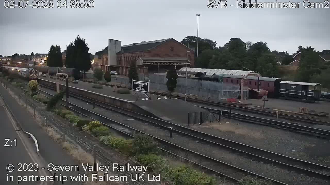 Outside Kidderminster Station, Severn Valley Railway Live Cam - Kidderminster, Wyre Forest, Worcestershire, West Midlands, England, United Kingdom
