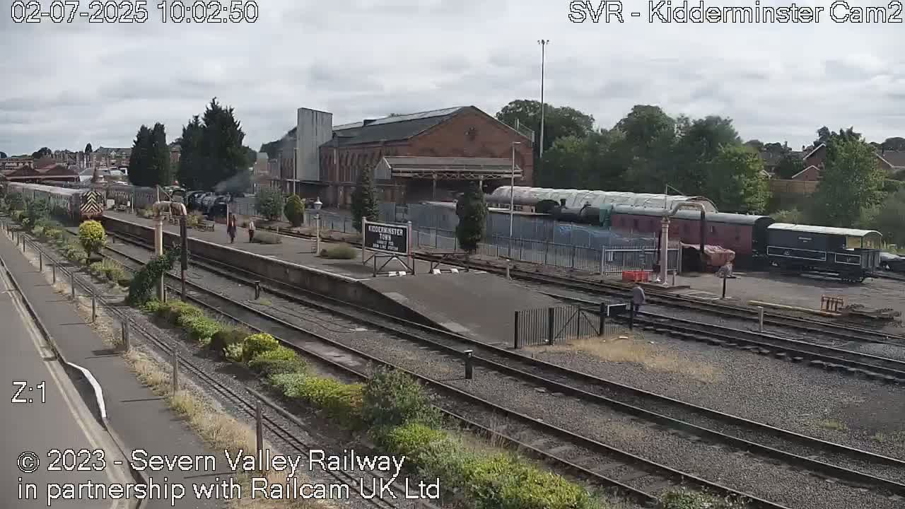 Outside Kidderminster Station, Severn Valley Railway Live Cam - Kidderminster, Wyre Forest, Worcestershire, West Midlands, England, United Kingdom