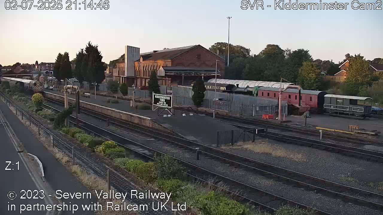 Outside Kidderminster Station, Severn Valley Railway Live Cam - Kidderminster, Wyre Forest, Worcestershire, West Midlands, England, United Kingdom