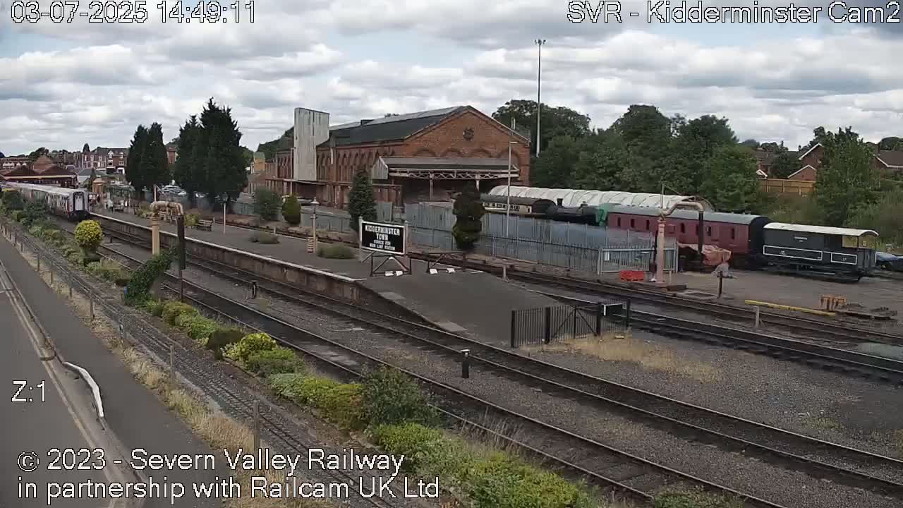 Outside Kidderminster Station, Severn Valley Railway Live Cam - Kidderminster, Wyre Forest, Worcestershire, West Midlands, England, United Kingdom
