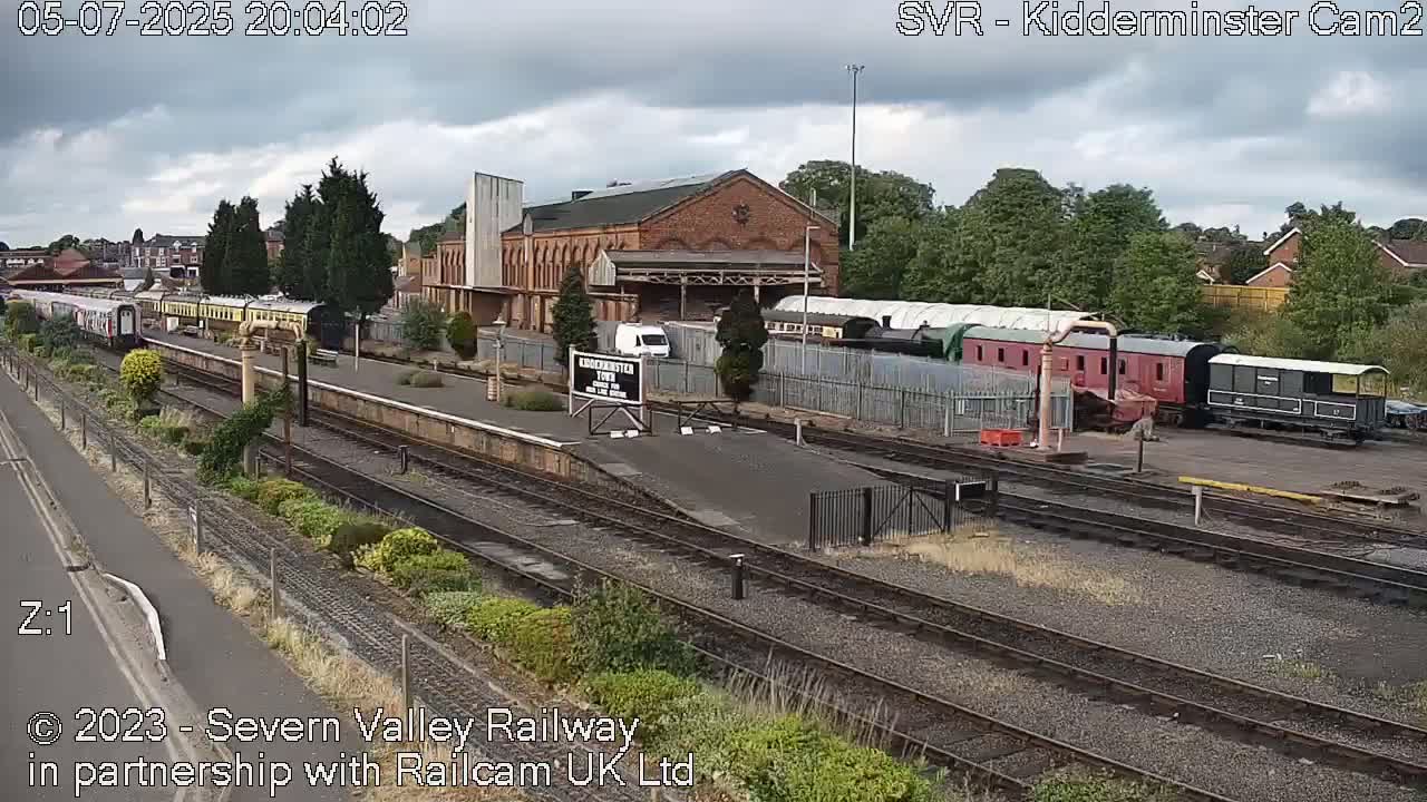 Outside Kidderminster Station, Severn Valley Railway Live Cam - Kidderminster, Wyre Forest, Worcestershire, West Midlands, England, United Kingdom
