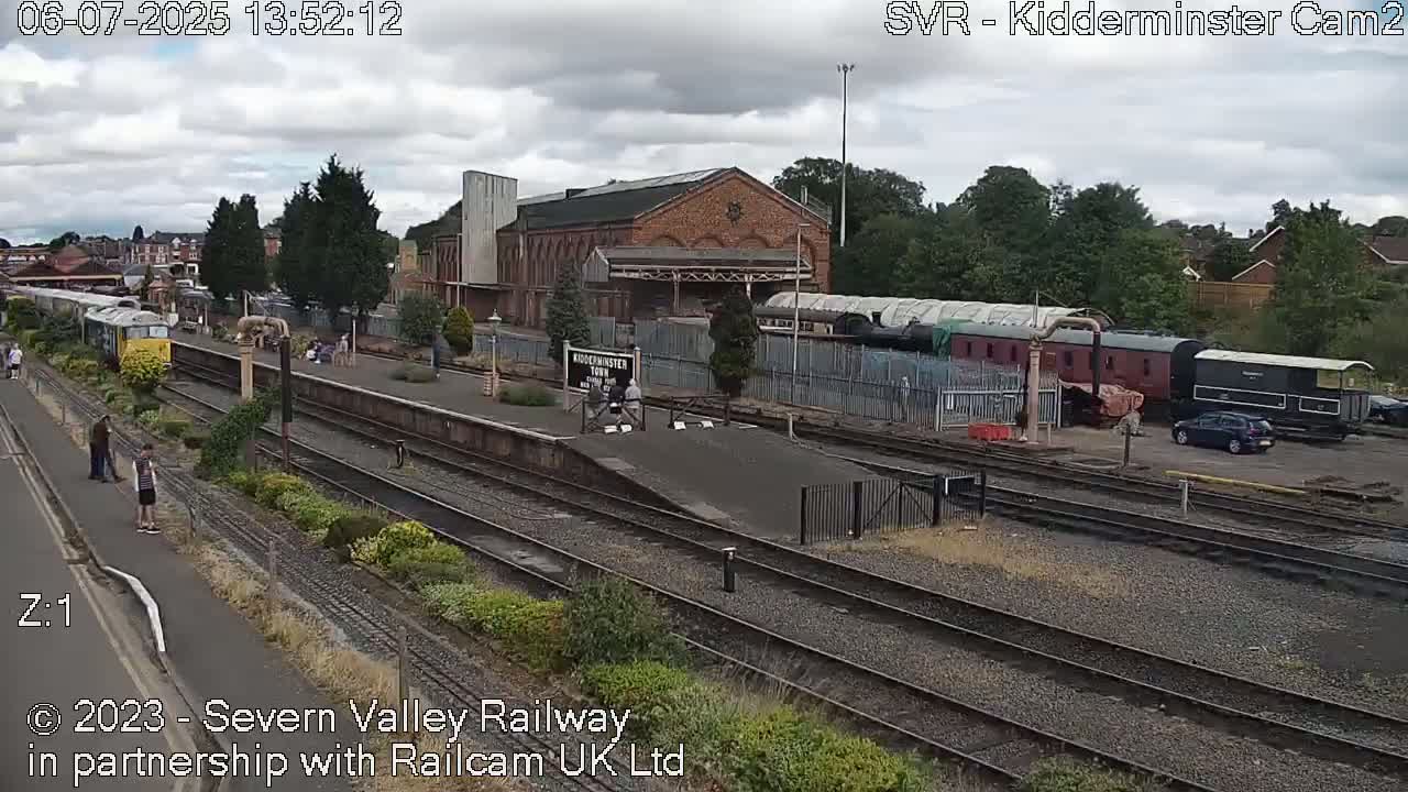 Outside Kidderminster Station, Severn Valley Railway Live Cam - Kidderminster, Wyre Forest, Worcestershire, West Midlands, England, United Kingdom